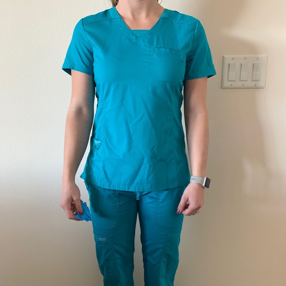 Cherokee blue tech scrubs